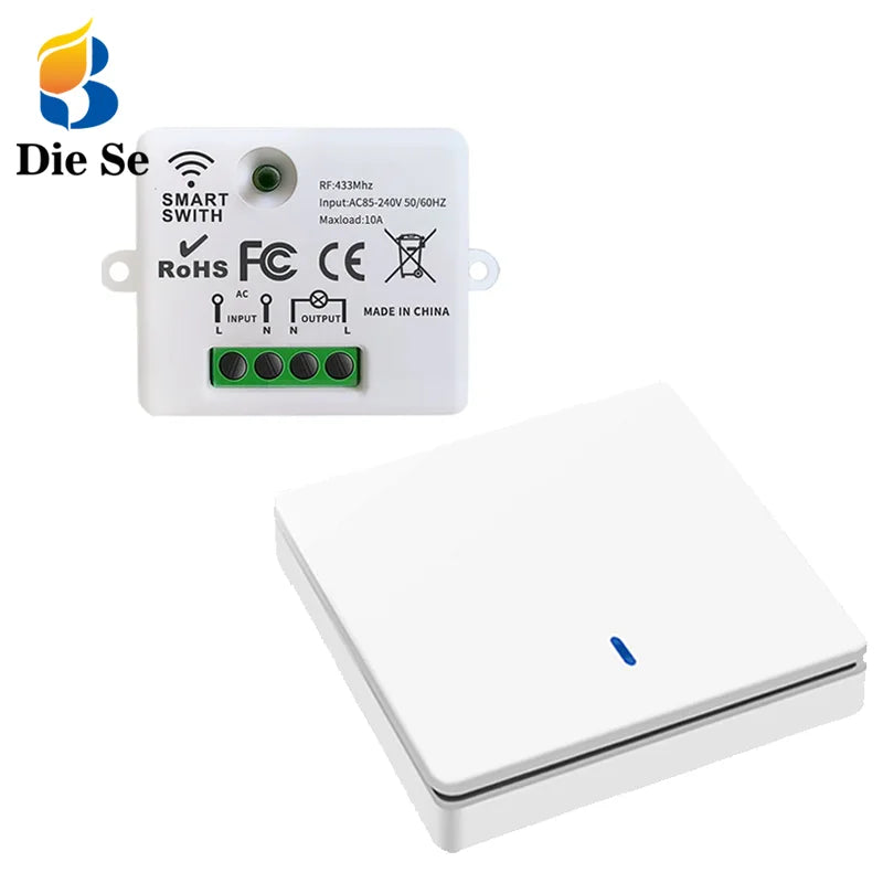 مفتاح التحكم اللاسلكي RF 433 MHz – وحدة للتحكم في الإضاءة بسهولة وبلا أسلاك