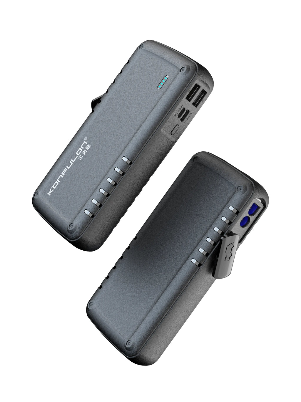 مشغل بطارية السيارة 12V + باور بانك 9600mAh – جهاز طوارئ محمول لتشغيل السيارة