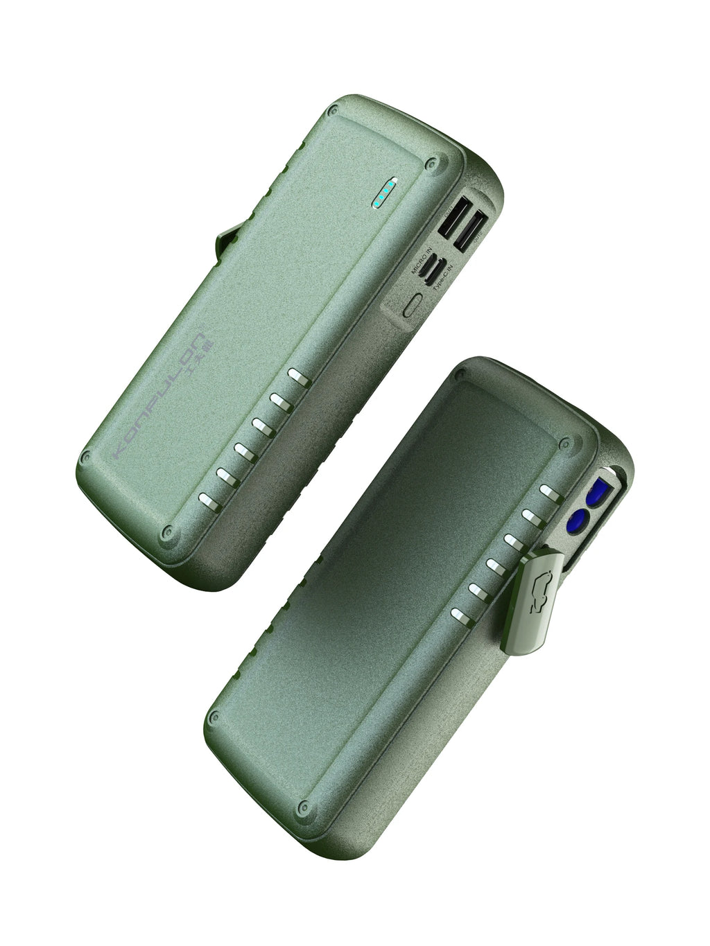 مشغل بطارية السيارة 12V + باور بانك 9600mAh – جهاز طوارئ محمول لتشغيل السيارة