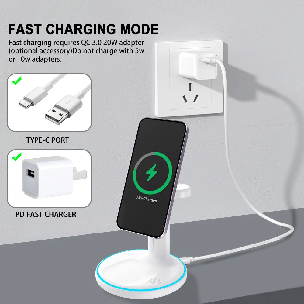 📱 شاحن لاسلكي سريع Universal Support Qi –