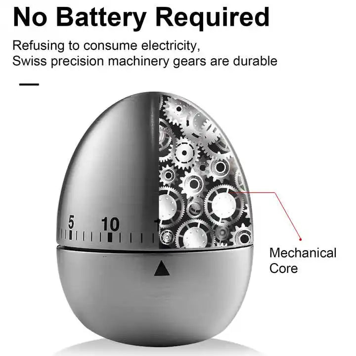 مؤقِّت ميكانيكي للعد التنازلي – عدّاد وقت 60 دقيقة / مؤقِّت للمطبخ والدراسة